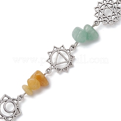 Teardrop Glass with Alloy Pendant Decoraton&nbsp;HJEW-JM02156