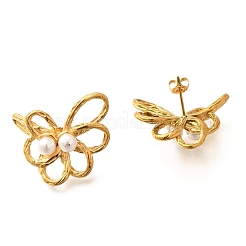 304 Stainless Steel Stud Earrings&nbsp;LS-EJEW-A123-01C-G