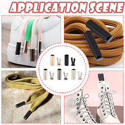 50 Boxs 5 Colors Alloy Shoelace Protector Tips&nbsp;FIND-SP0004-69