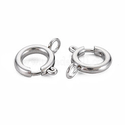 Non-Tarnish 304 Stainless Steel Spring Ring Clasps&nbsp;STAS-N095-049P
