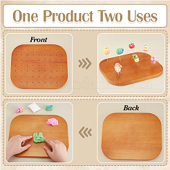 Rectangle Wood Crochet Blocking Board&nbsp;ODIS-WH0038-145B