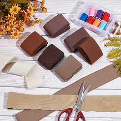 10 Yards 10 Colors Polyester Ultra Wide Thick Flat Elastic Band&nbsp;OCOR-BC0006-39A