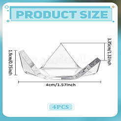 4Pcs Acrylic Triangle Display Holder&nbsp;ODIS-LP0001-09