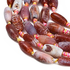 Dyed & Heated Natural Fire Crackle Agate Beads Strands&nbsp;GG-CBAB9C6-A01-02