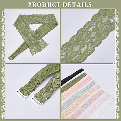 8 Sets 8 Styles Polyester Lace Bra Straps&nbsp;DIY-NB0012-49