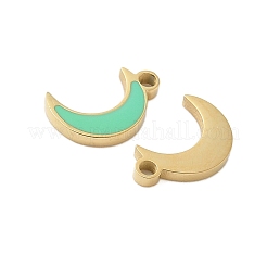 304 Stainless Steel Enamel Charms&nbsp;STAS-L022-333G-02