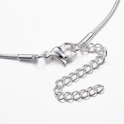 304 Stainless Steel Snake Chain Necklaces&nbsp;NJEW-E087-01S