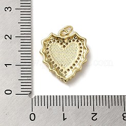 Brass Micro Pave Cubic Zirconia Pendants&nbsp;KK-Q808-25G