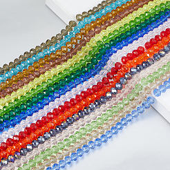 16 Strands 16 Colors Glass Beads Strands&nbsp;EGLA-PA0001-37A