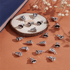 20Pcs Tibetan Style Alloy Bell Pendants&nbsp;FIND-LP0002-48