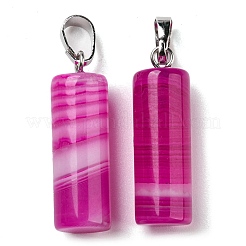 Natural Banded Agate Pendants&nbsp;G-E135-02P-14