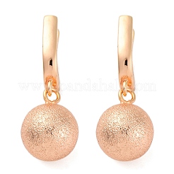 Brass Shimmer Hoop Earrings&nbsp;EJEW-K300-29G