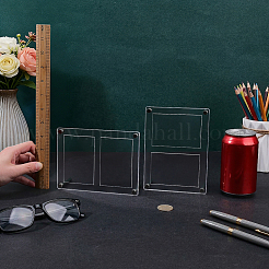 Rectangle Acrylic Display Frame&nbsp;AJEW-WH0752-722B