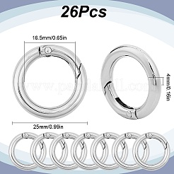 26Pcs Zinc Alloy Spring Gate Rings&nbsp;FIND-SC0012-70