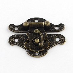 Wooden Box Lock Catch Clasps&nbsp;X-IFIN-R203-48AB