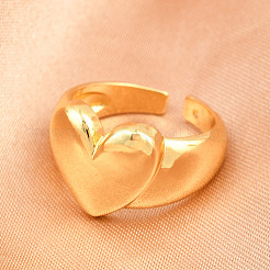 Brass Cuff Rings for Women&nbsp;RJEW-Z113-10G