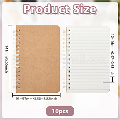 10Pcs Paper Spiral Notebooks&nbsp;AJEW-GO0002-88