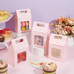 Rectangle Paper Gift Bags with Window&nbsp;CON-WH0088-85B