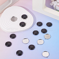10Pcs 304 Stainless Steel Pendant Cabochon Settings&nbsp;DIY-TA0015-76B