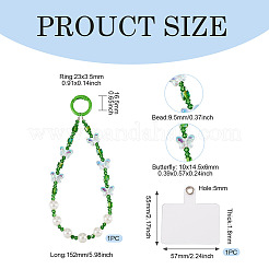 Resin Beads Mobile Straps&nbsp;AJEW-TAC0006-10B