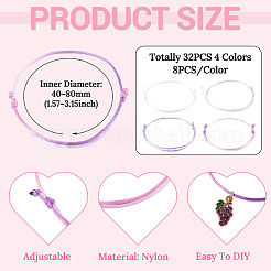 32Pcs 4 Colors Nylon Thread Bracelets Making&nbsp;BJEW-TAC0072