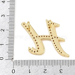 Brass Micro Pave Clear Cubic Zirconia Pendants&nbsp;CU-CBA8481-01G-H