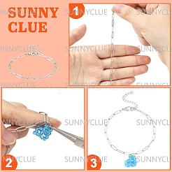 12Pcs 6 Styles 304 Stainless Steel Chains Bracelets for Men Women&nbsp;BJEW-SC0001-64