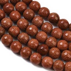 Synthetic Goldstone Beads Strands&nbsp;G-Z117-A01-8mm