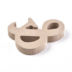 Ampersand Unfinished Wood Decoration&nbsp;DIY-WH0162-64