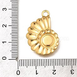 304 Stainless Steel Pendant Cabochon Settings&nbsp;STAS-E545-04-M