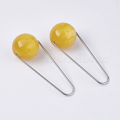 Imitation Gemstone Style Two Tone Acrylic Big Pendants&nbsp;LS-X-STAS-S079-136G