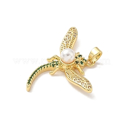 Brass Micro Pave Cubic Zirconia Pendants&nbsp;LS-KK-F905-12G-01