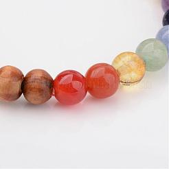 Wood Beaded Kids Stretch Bracelets&nbsp;BJEW-JB02328