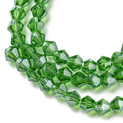Transparent Electroplate Glass Beads Strands&nbsp;EGLA-A039-T4mm-A03
