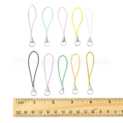 100Pcs Polyester Cord Mobile Straps&nbsp;MOBA-FS0001-02G