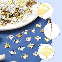 200Pcs 5 Colors Brass Laser Cut Hollow Connector Charms&nbsp;KK-FS0001-71