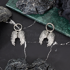 2Pcs Wing Alloy Shoe Charms&nbsp;AJEW-CP0006-51