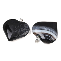 Natural Banded Agate Pendants&nbsp;GG-K002-04X
