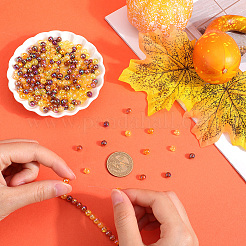 Thanksgiving Day Themed Transparent Acrylic Beads&nbsp;MACR-SP0001-32A
