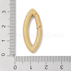 Rack Plating Brass Micro Pave Cubic Zirconia Twister Clasps&nbsp;KK-NH0002-09G-02