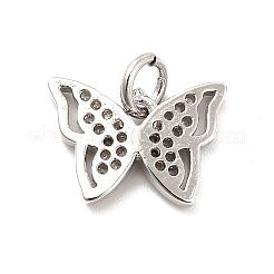 Rack Plating Brass Micro Pave Cubic Zirconia Charms&nbsp;KK-K270-35P