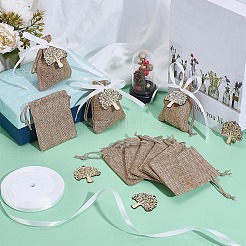 Poplar Wood Plywood Pendants&nbsp;DIY-PH0031-77A