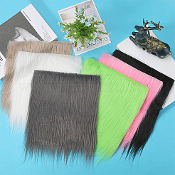 Faux Fur Squares Fabric&nbsp;BJEW-WH0515-11D