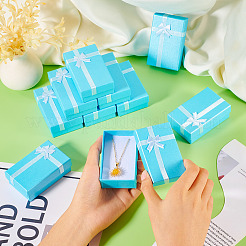 Rectangle Paper Jewelry Storage Gift Boxes with Bowknot&nbsp;CON-TAC0014-09B