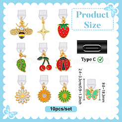 10Pcs Plastic Mobile Dustproof Plugs&nbsp;HJEW-PH02285