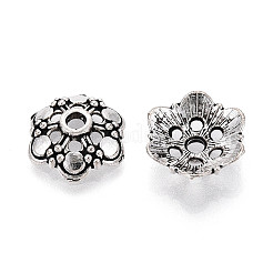 Tibetan Style Alloy Bead Caps&nbsp;TIBEB-T004-20AS