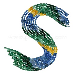 Gradient Color Natural Chalcedony Beads Strands&nbsp;GG-NH0004-A01-01A