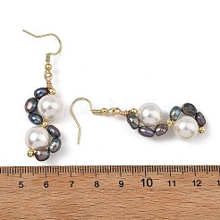Shell Pearl 304 Stainless Steel Dangle Earrings&nbsp;EJEW-JE07370