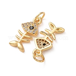 Brass Micro Pave Black Cubic Zirconia Pendants&nbsp;CU-H002-08G-01