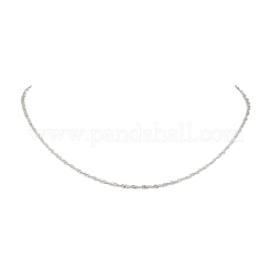 304 Stainless Steel Singapore Chain Necklaces&nbsp;NJEW-JN05167-02
